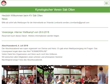 Tablet Screenshot of kvso.ch